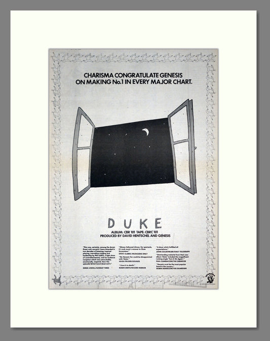 Genesis - Duke. Vintage Advert 1980 (ref AD19771)