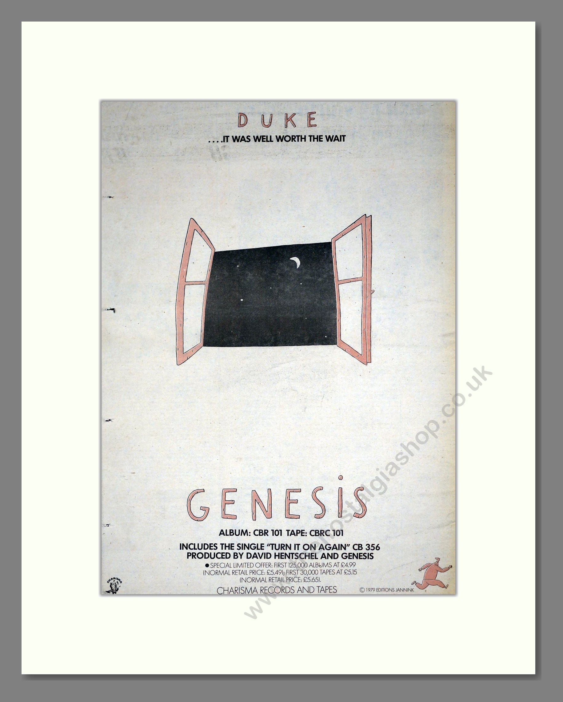 Genesis - Duke. Vintage Advert 1980 (ref AD19773)