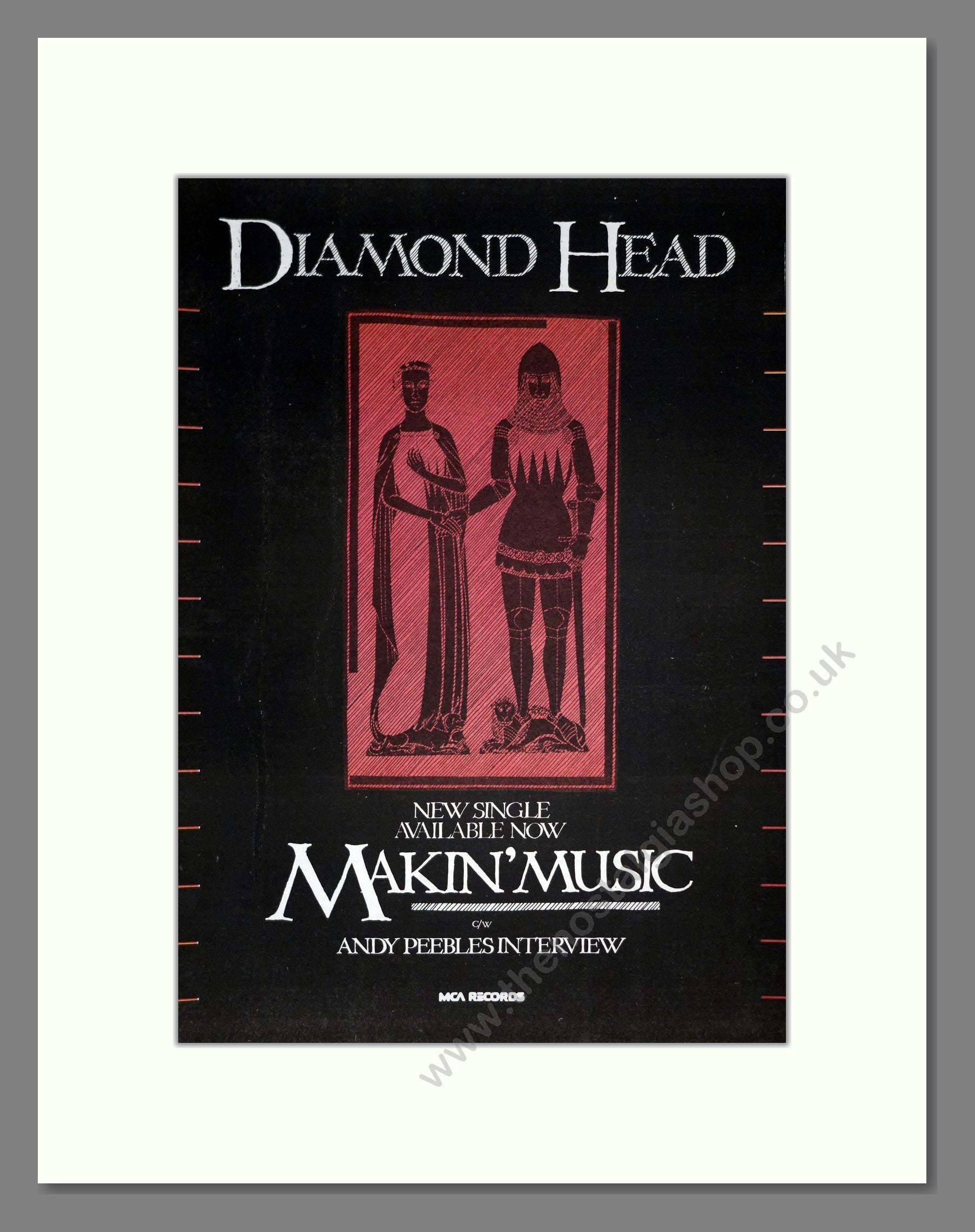 Diamond Head - Makin Music. Vintage Advert 1983 (ref AD19802)