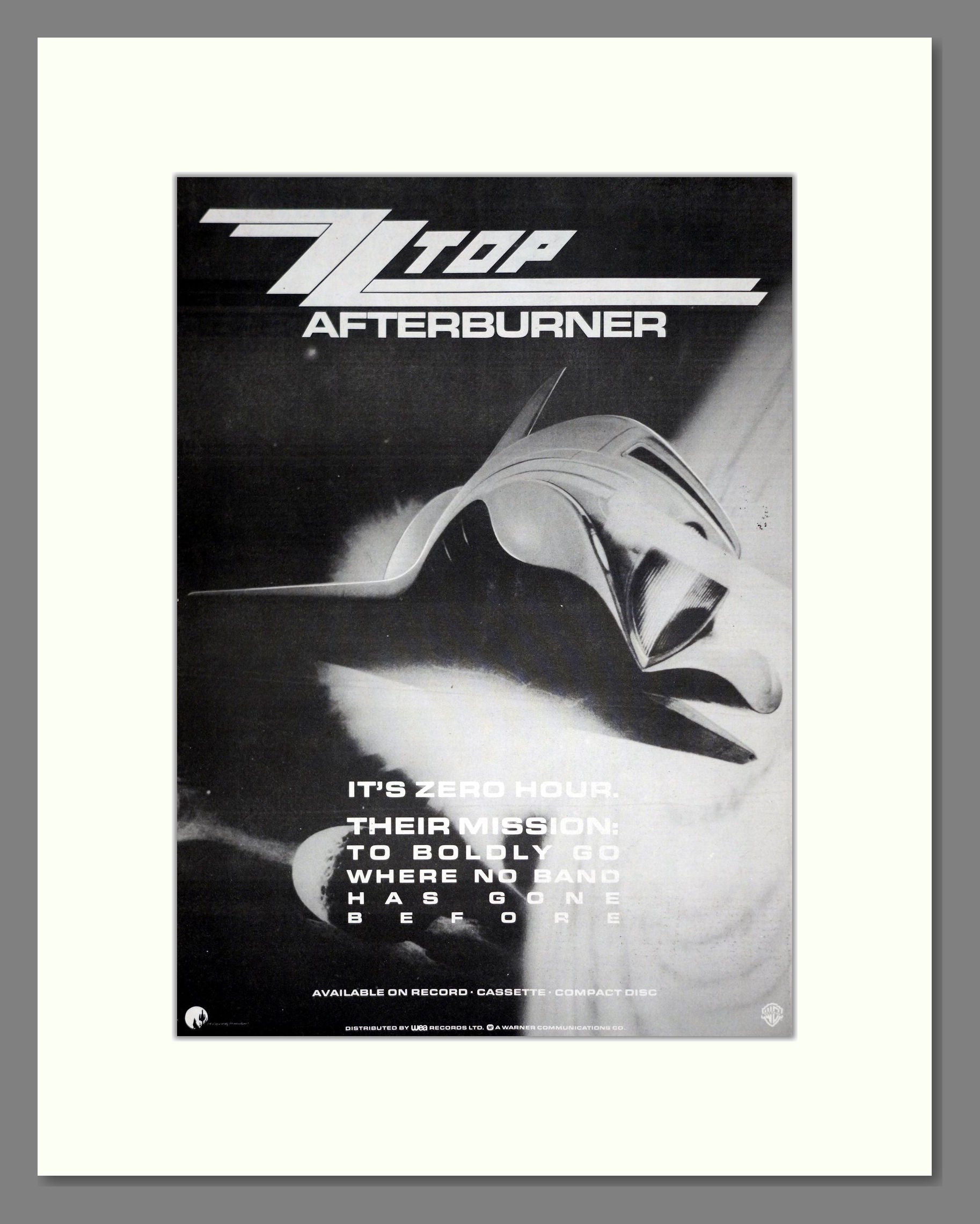 ZZ Top - Afterburner. Vintage Advert 1985 (ref AD19804)