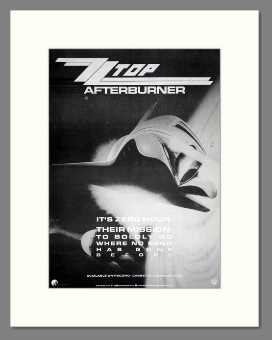 ZZ Top - Afterburner. Vintage Advert 1985 (ref AD19804)