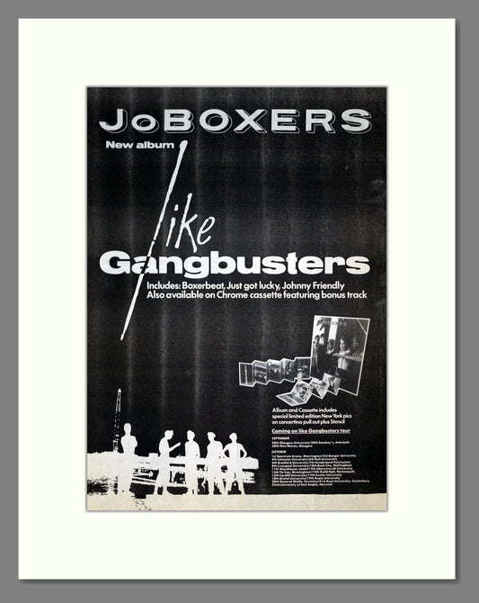 Jo Boxers - Like Gangbusters. Vintage Advert 1983 (ref AD19814)