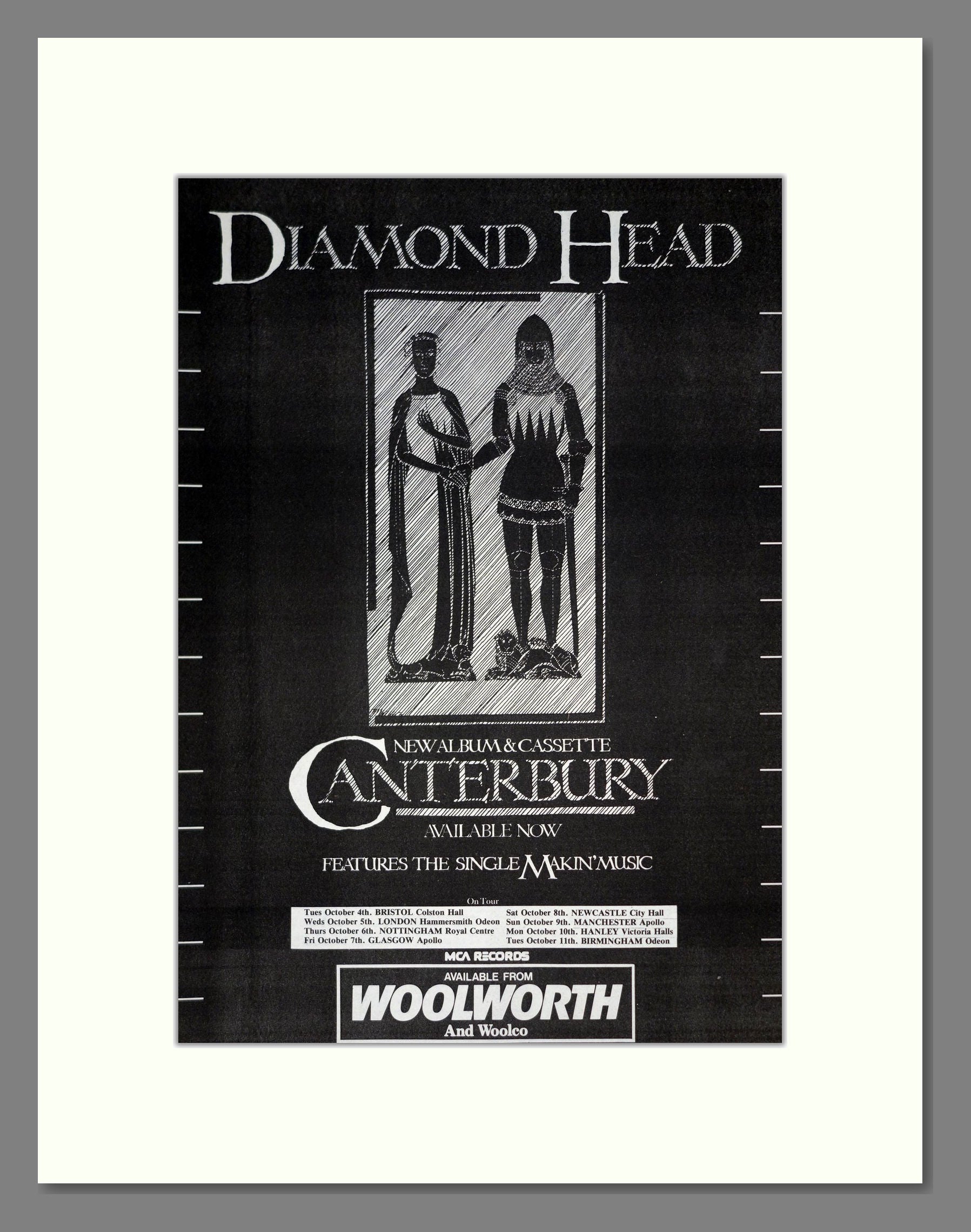 Diamond Head - Canterbury. Vintage Advert 1983 (ref AD19823)