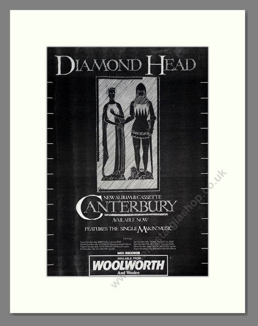 Diamond Head - Canterbury. Vintage Advert 1983 (ref AD19824)