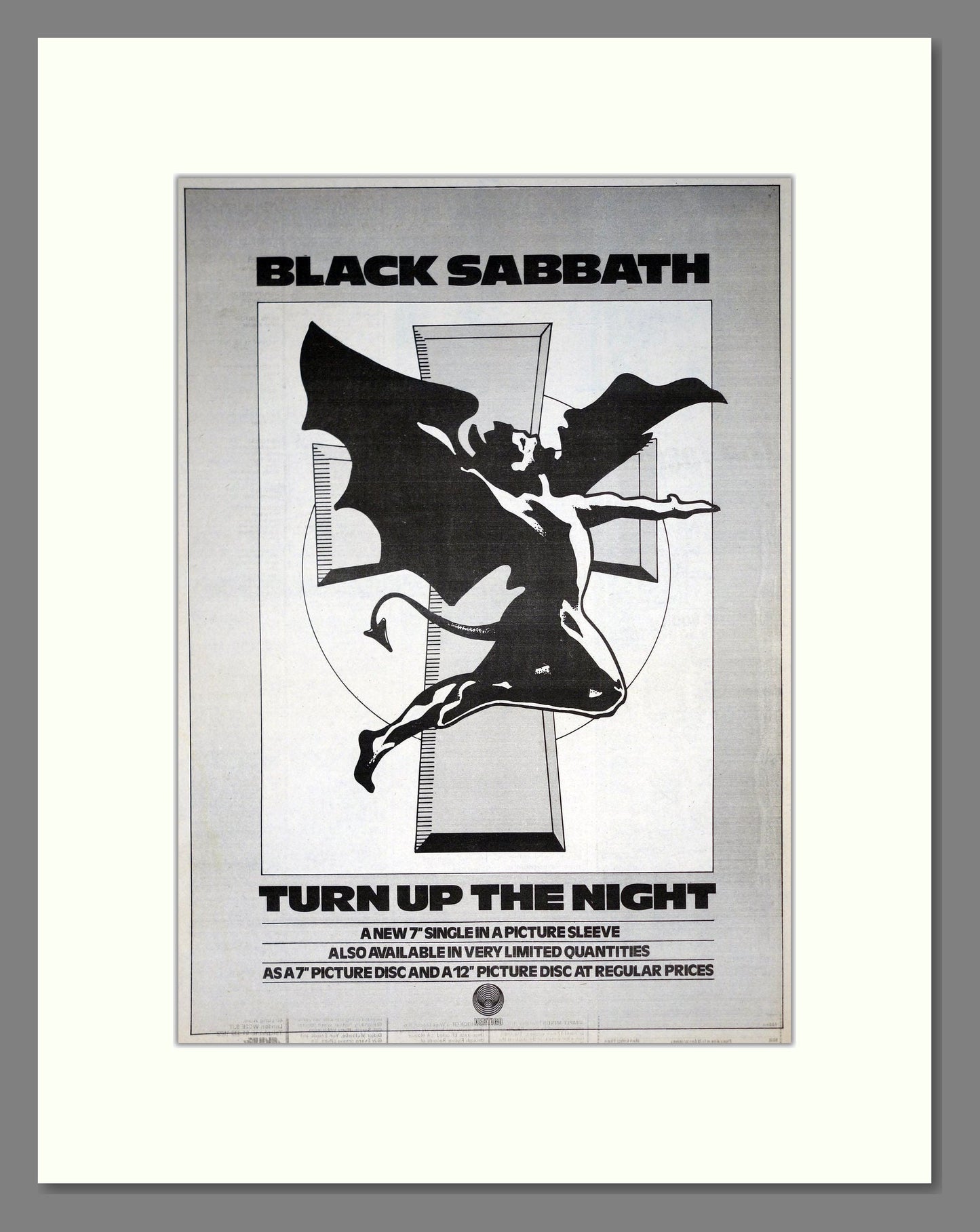 Black Sabbath - Turn Up The Night. Vintage Advert 1982 (ref AD19827)