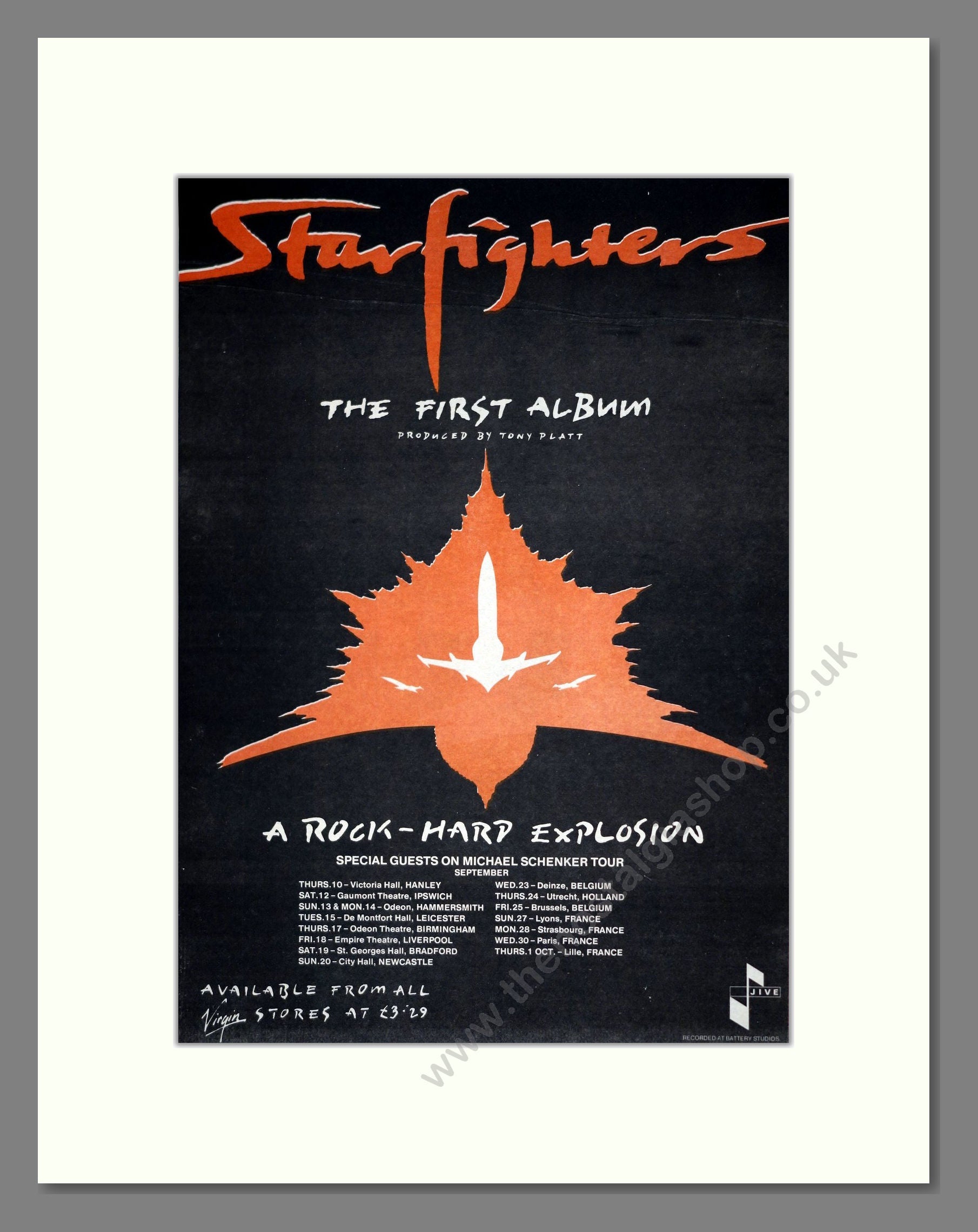 Starfighters - Debut Album. Vintage Advert 1981 (ref AD19835)