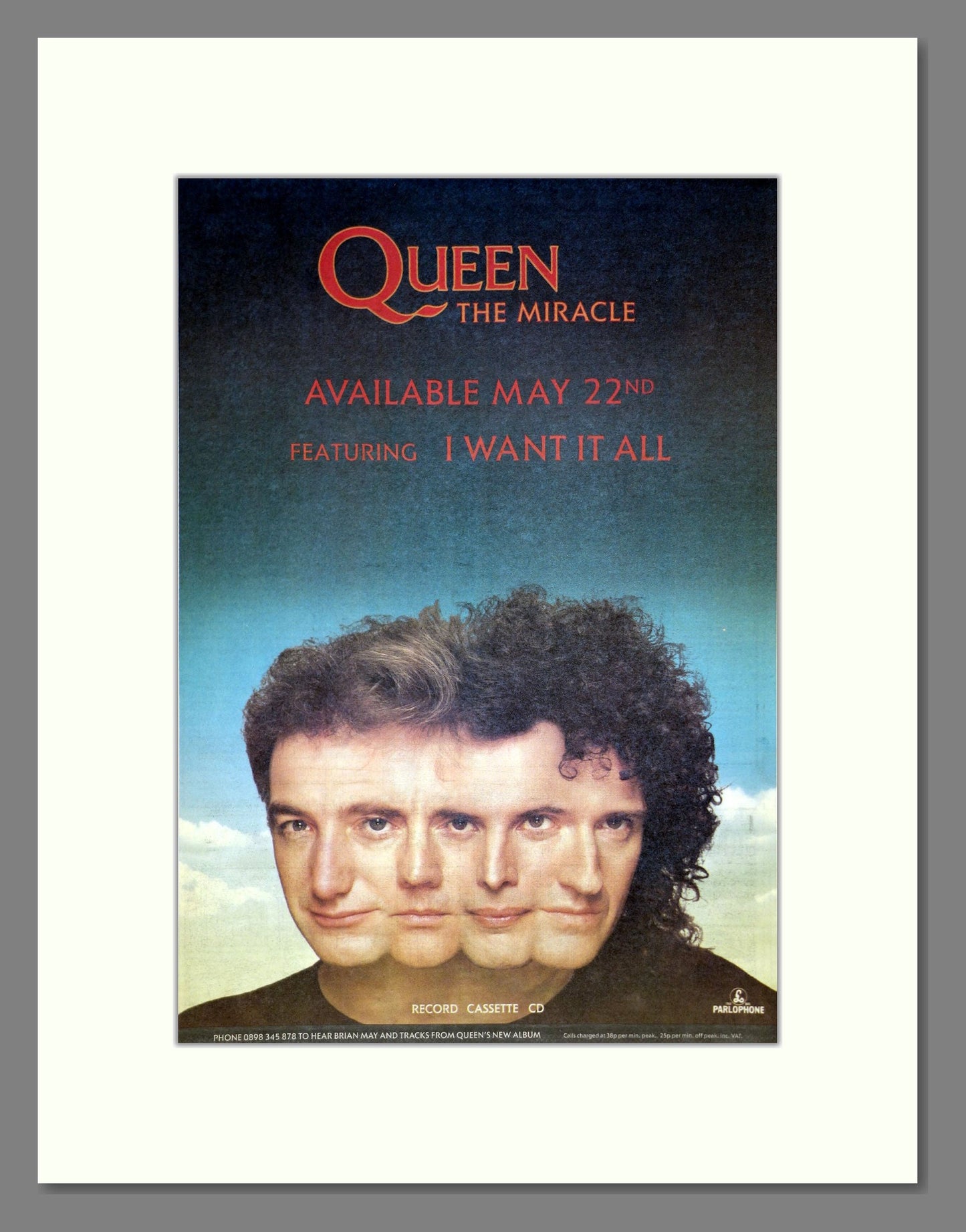 Queen - The Miracle. Vintage Advert 1989 (ref AD19843)