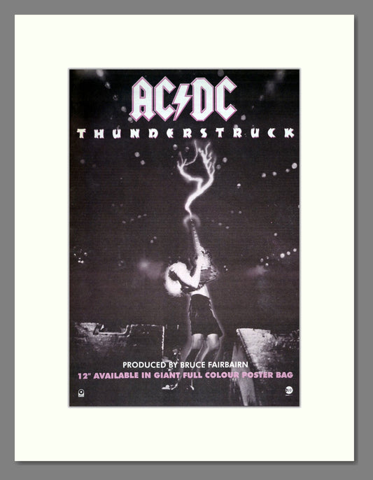 AC DC - Thunderstruck. Vintage Advert 1990 (ref AD19845)