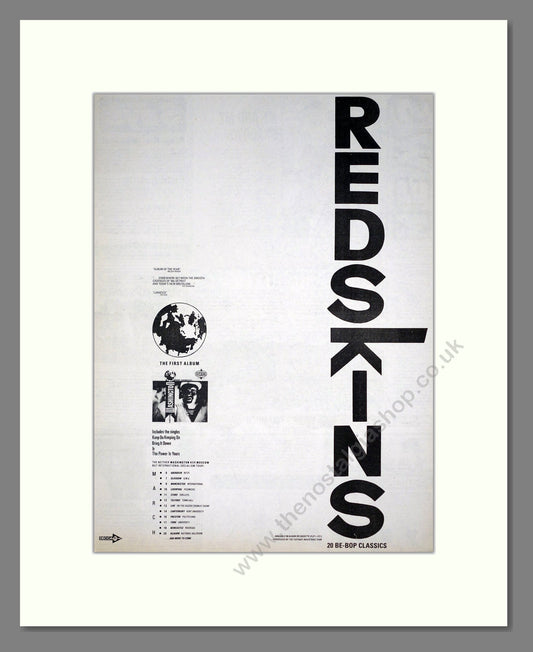 Redskins - Washington (Debut Album). Vintage Advert 1986 (ref AD19889)