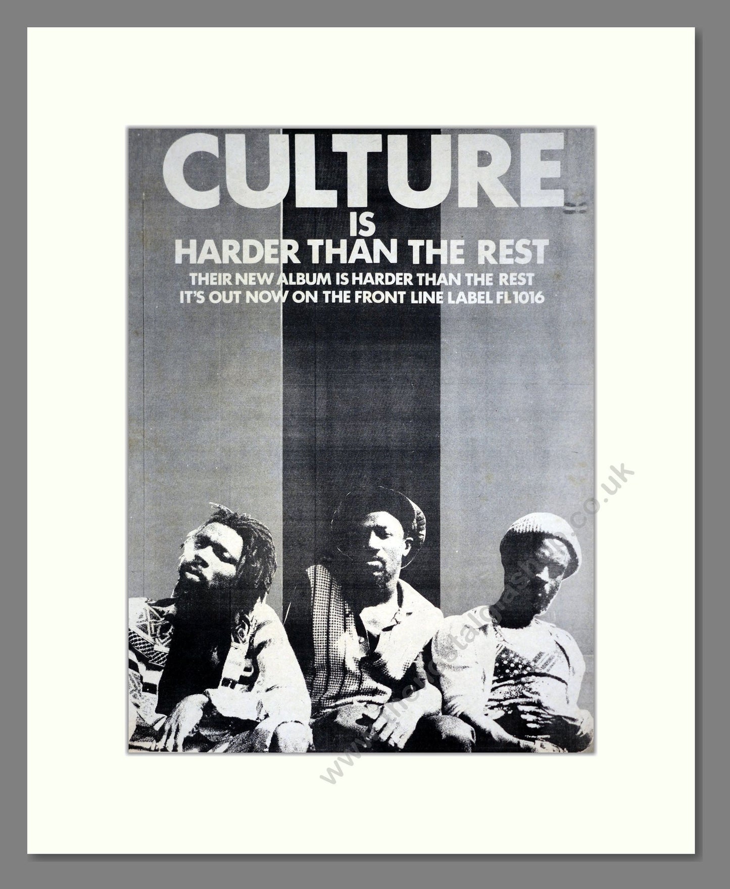 Culture - Harder Than The Rest. Vintage Advert 1978 (ref AD19909)