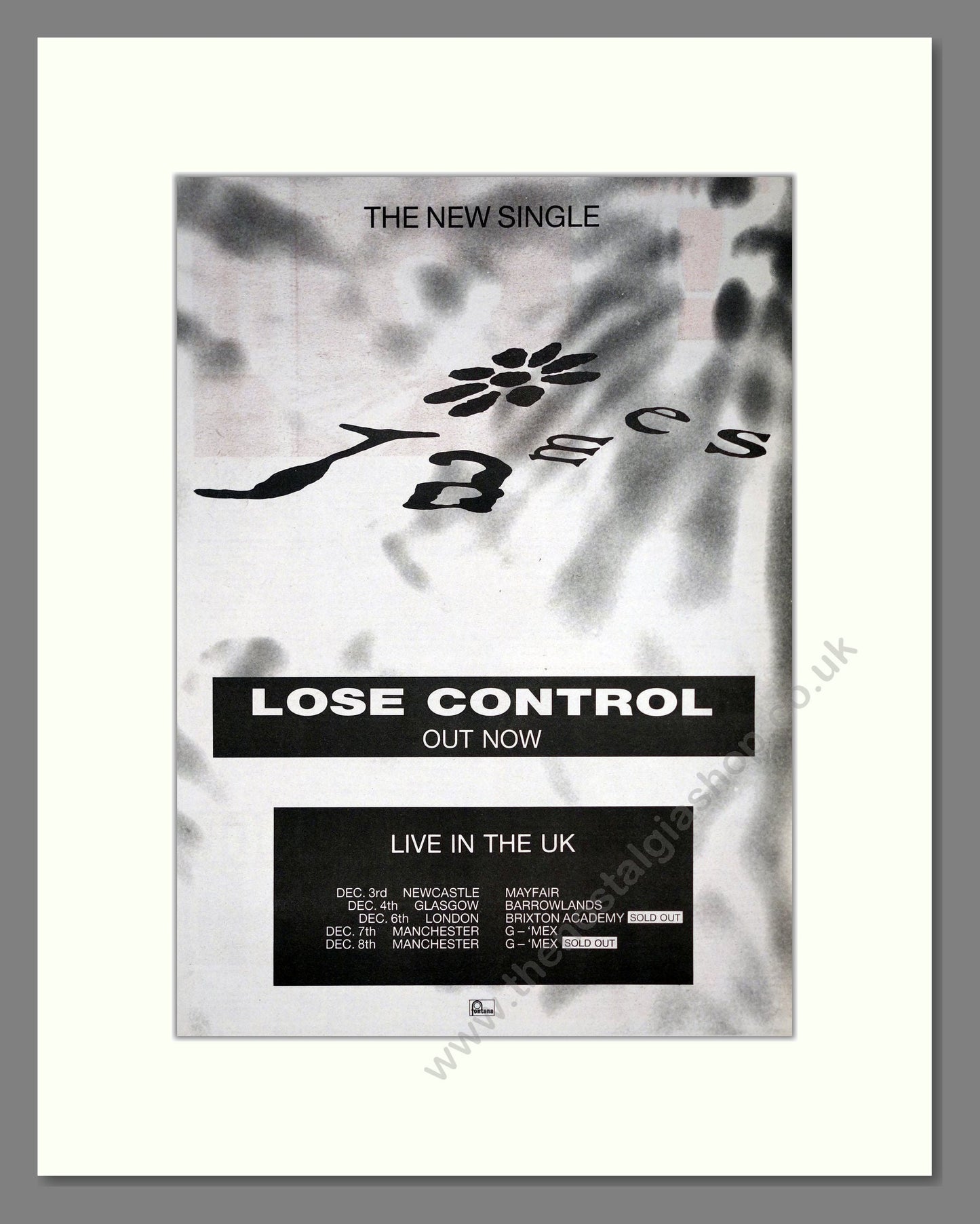 James - Lose Control. Vintage Advert 1990 (ref AD19954)