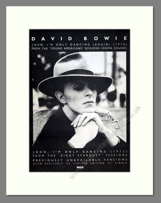 David Bowie - John, I'm Only Dancing. Vintage Advert 1979 (ref AD19957)