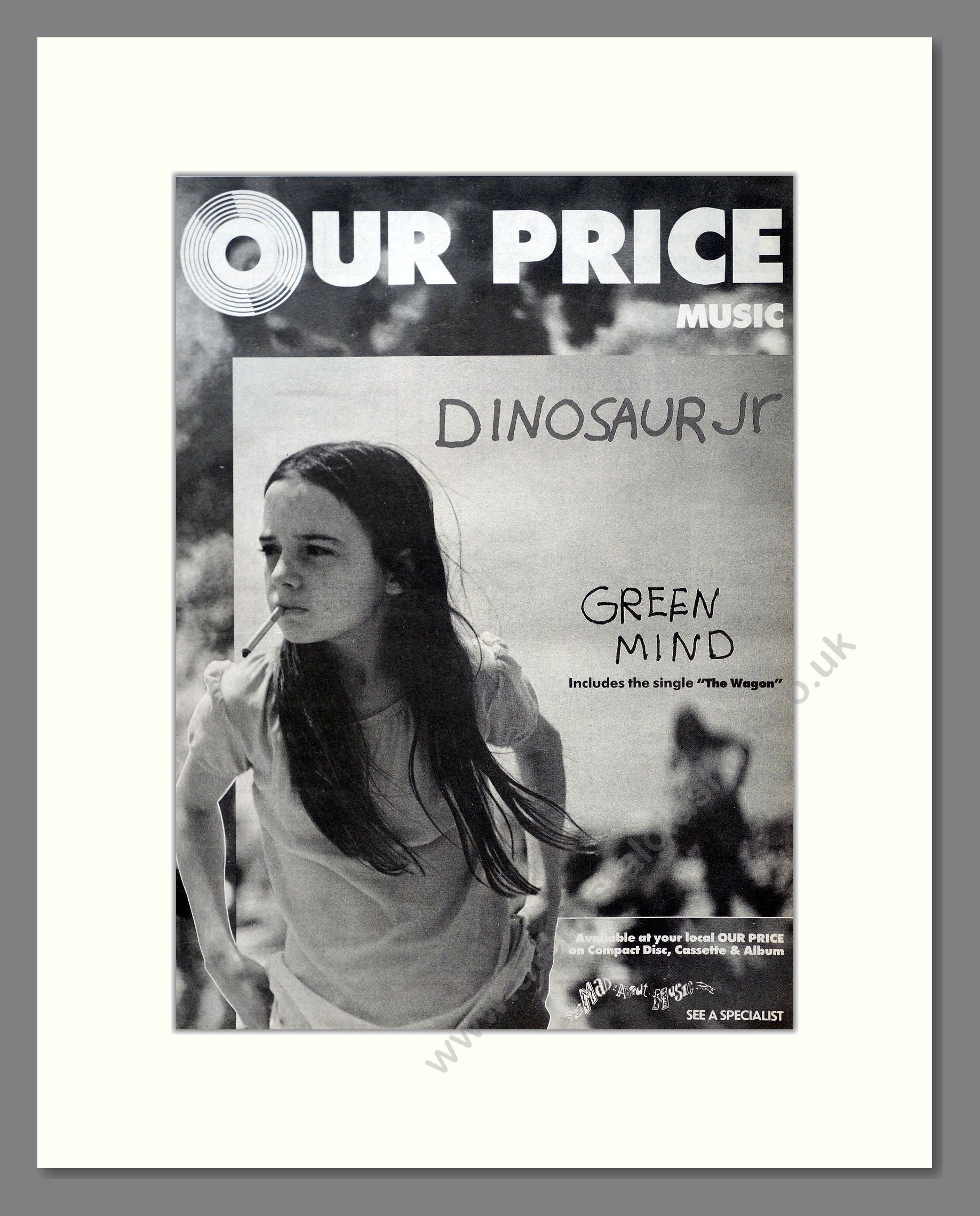 Dinosaur Jr - Green Mind. Vintage Advert 1991 (ref AD19975)