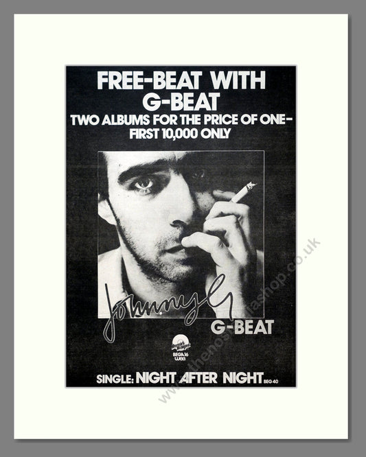 Johnny G - G-Beat. Vintage Advert 1980 (ref AD19992)