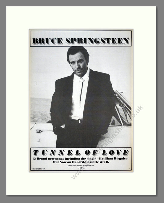 Bruce Springsteen - Tunnel Of Love. Vintage Advert 1987 (ref AD20017)