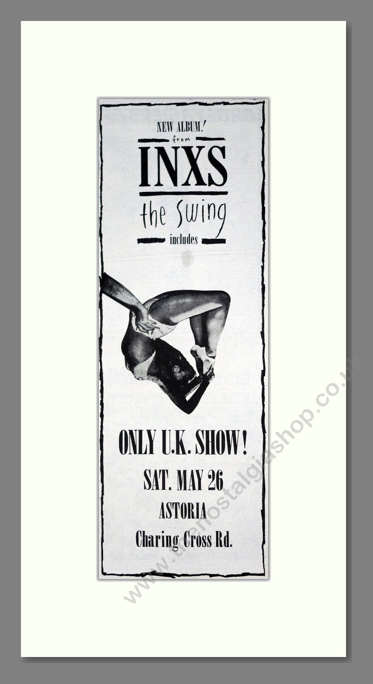 INXS - The Swing. Vintage Advert 1984 (ref AD201368)