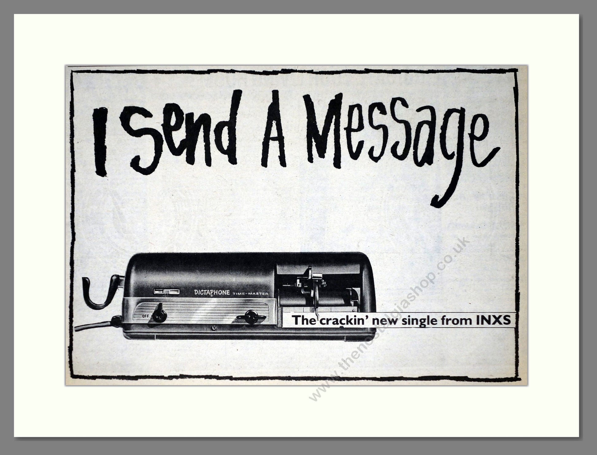 INXS - I Send A Message. Vintage Advert 1984 (ref AD63181)