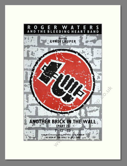 Roger Waters - Another Brick In The Wall. Vintage Advert 1990 (ref AD63183)