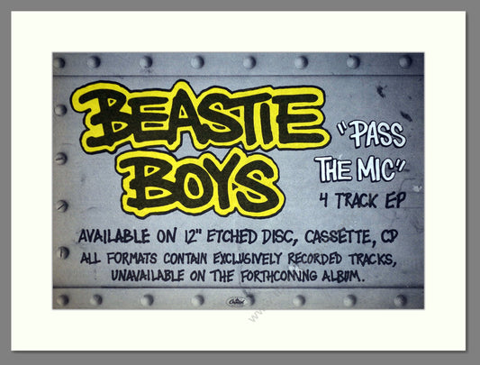 Beastie Boys - Pass The Mic. Vintage Advert 1992 (ref AD63195)