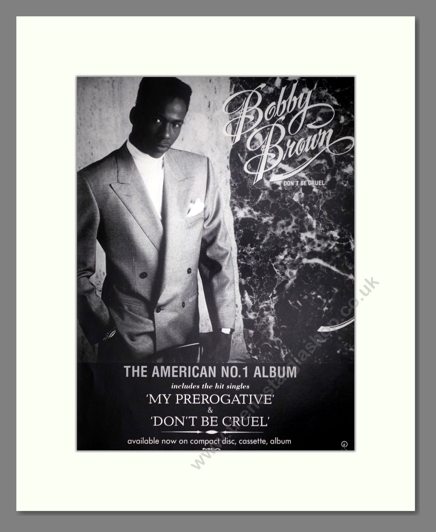 Bobby Brown - Don't Be Cruel. Vintage Advert 1989 (ref AD63210)