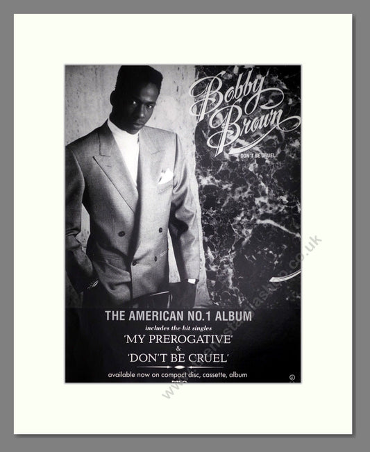 Bobby Brown - Don't Be Cruel. Vintage Advert 1989 (ref AD63210)