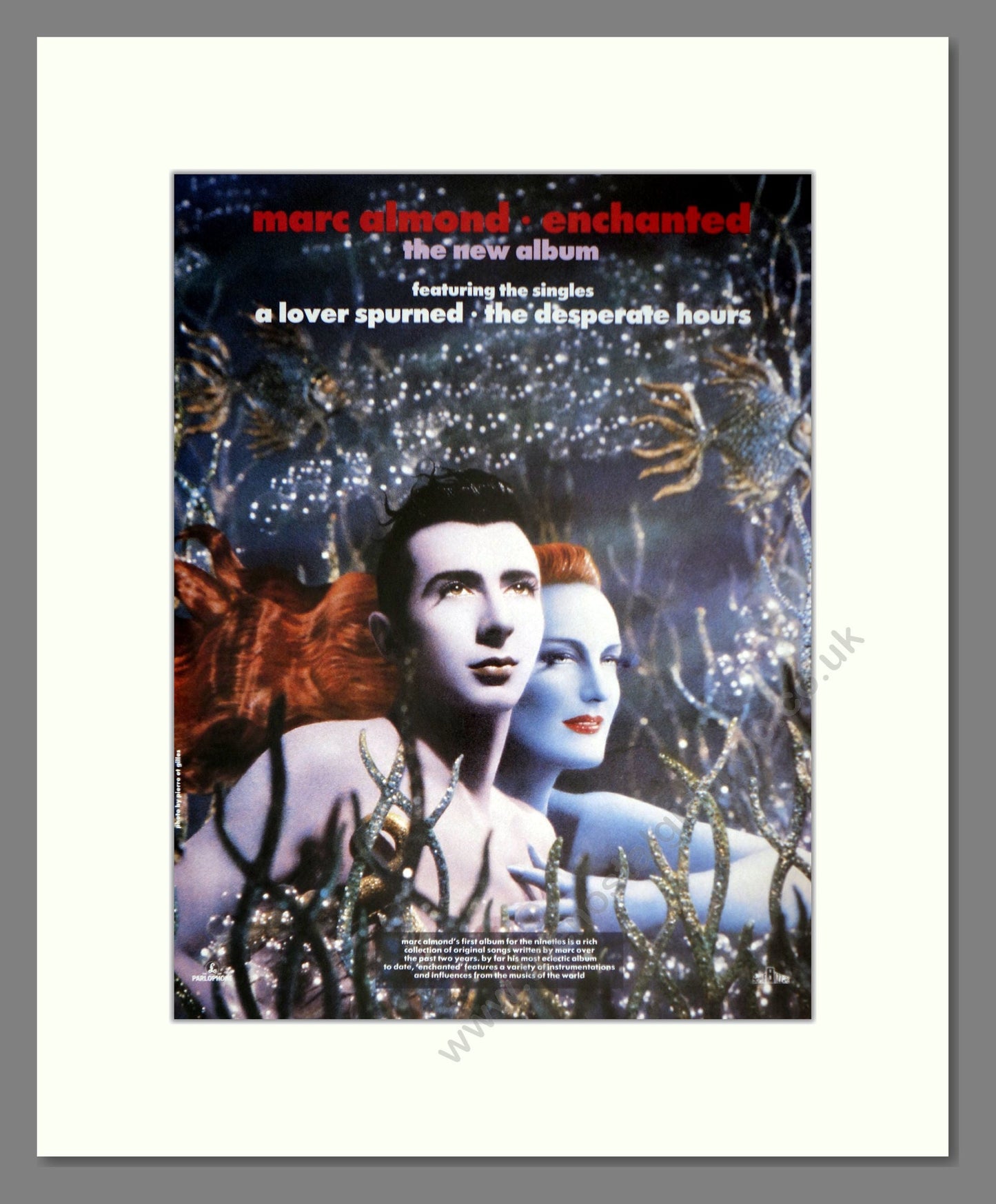 Marc Almond - Enchanted. Vintage Advert 1990 (ref AD63228)