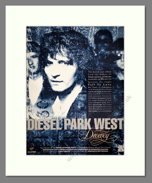 Diesel Park West - Decency. Vintage Advert 1992 (ref AD63245)