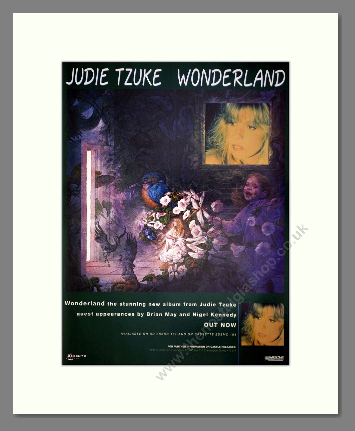 Judie Tzuke - Wonderland. Vintage Advert 1992 (ref AD63279)