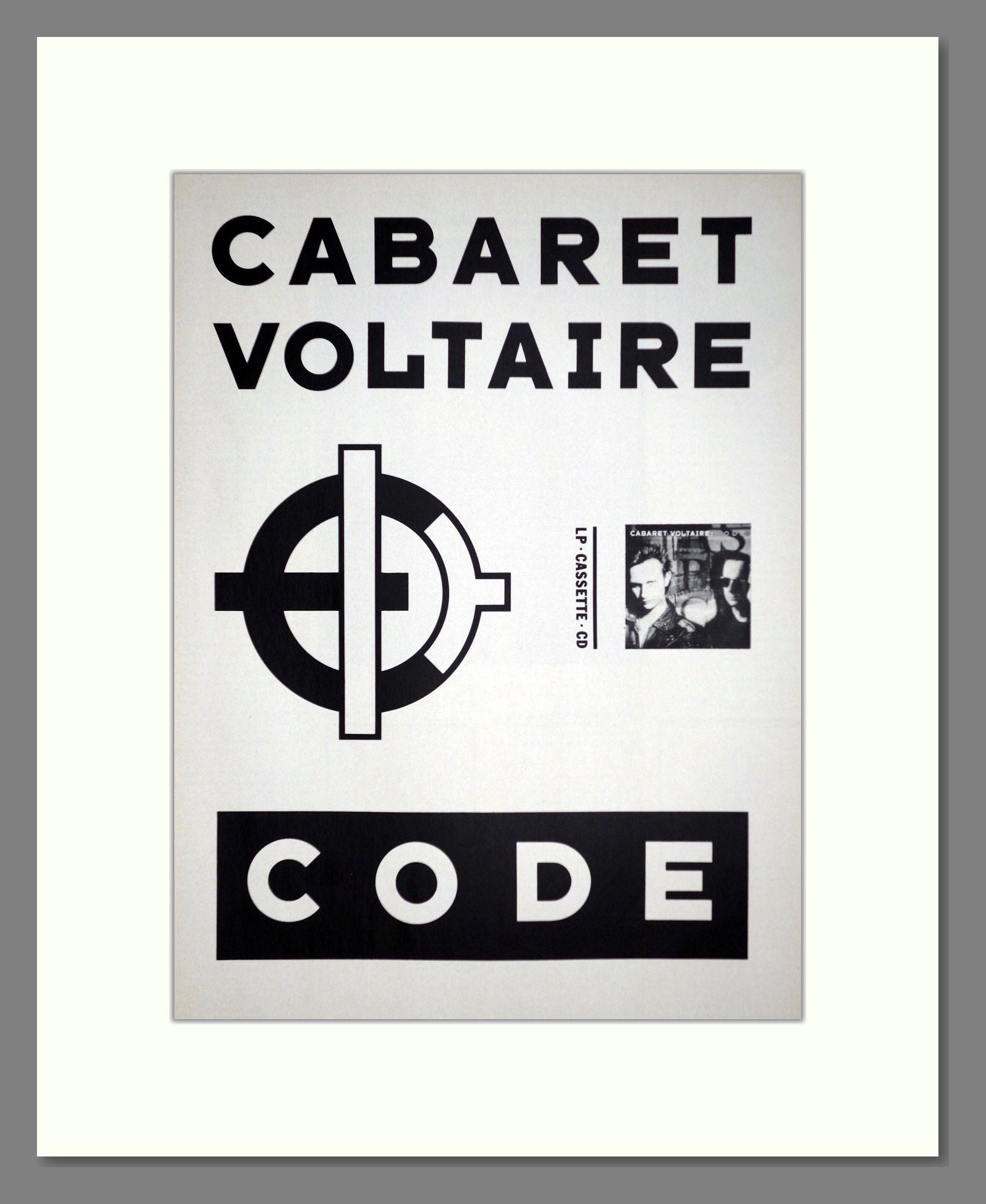 Cabaret Voltaire - Code. Vintage Advert 1987 (ref AD63291)