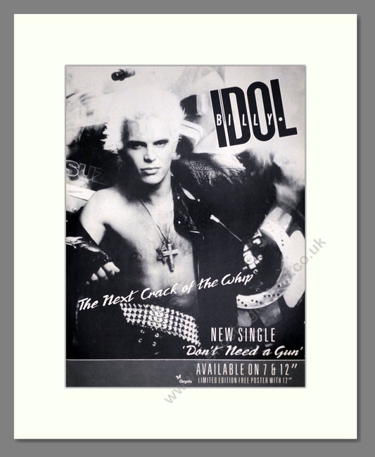 Billy Idol - The Next Crack Of The Whip. Vintage Advert 1987 (ref AD63297)