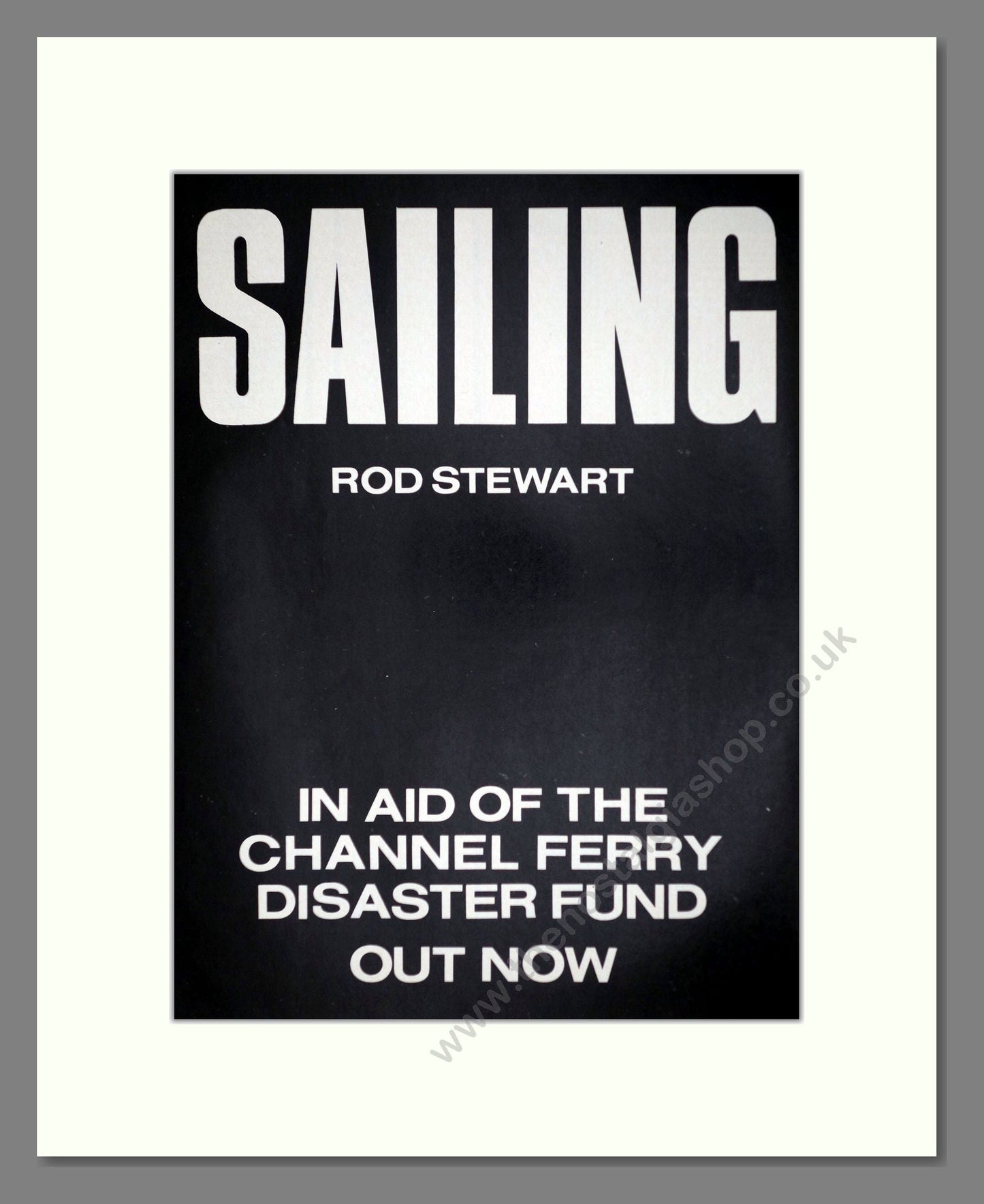 Rod Stewart - Sailing. Vintage Advert 1987 (ref AD63304)