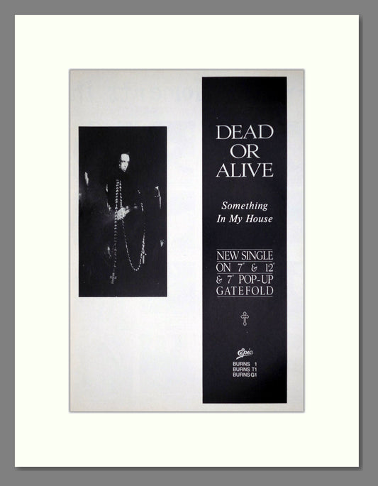 Dead Or Alive - Something In My House. Vintage Advert 1986 (ref AD63315)