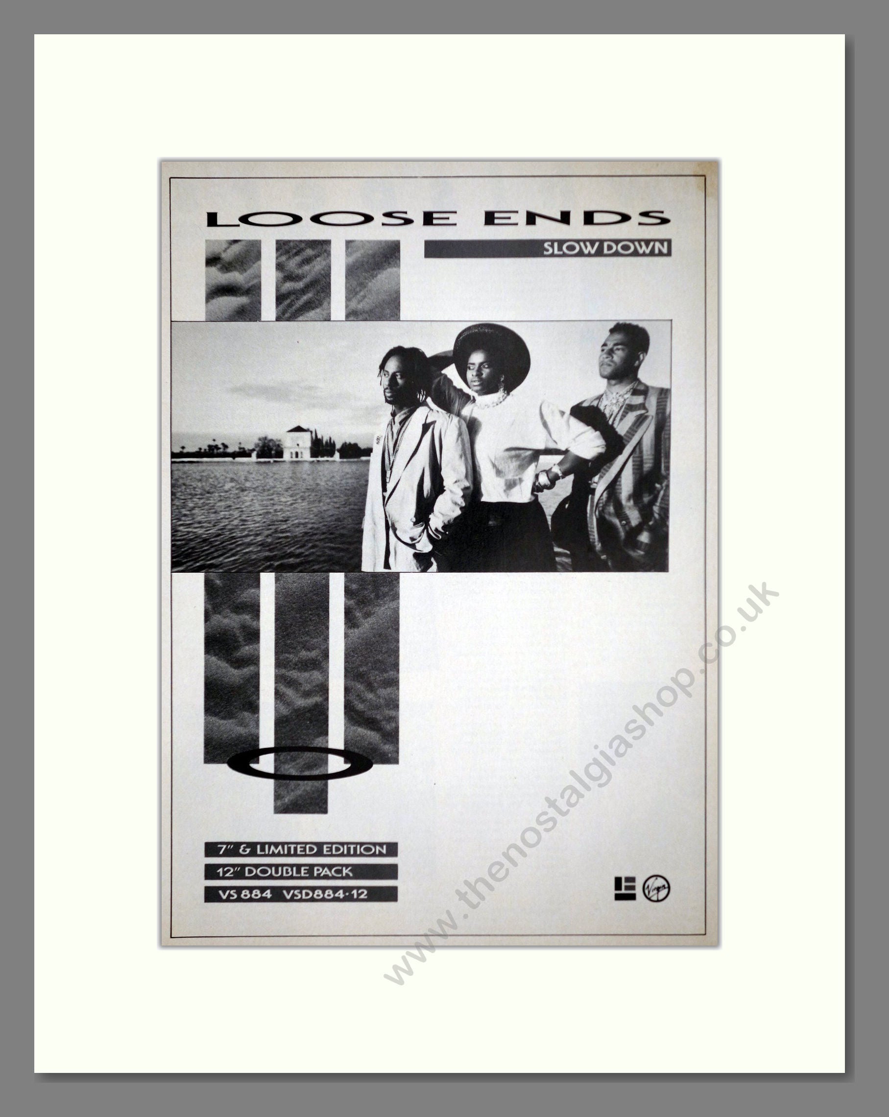 Loose Ends - Slow Down. Vintage Advert 1986 (ref AD63326)