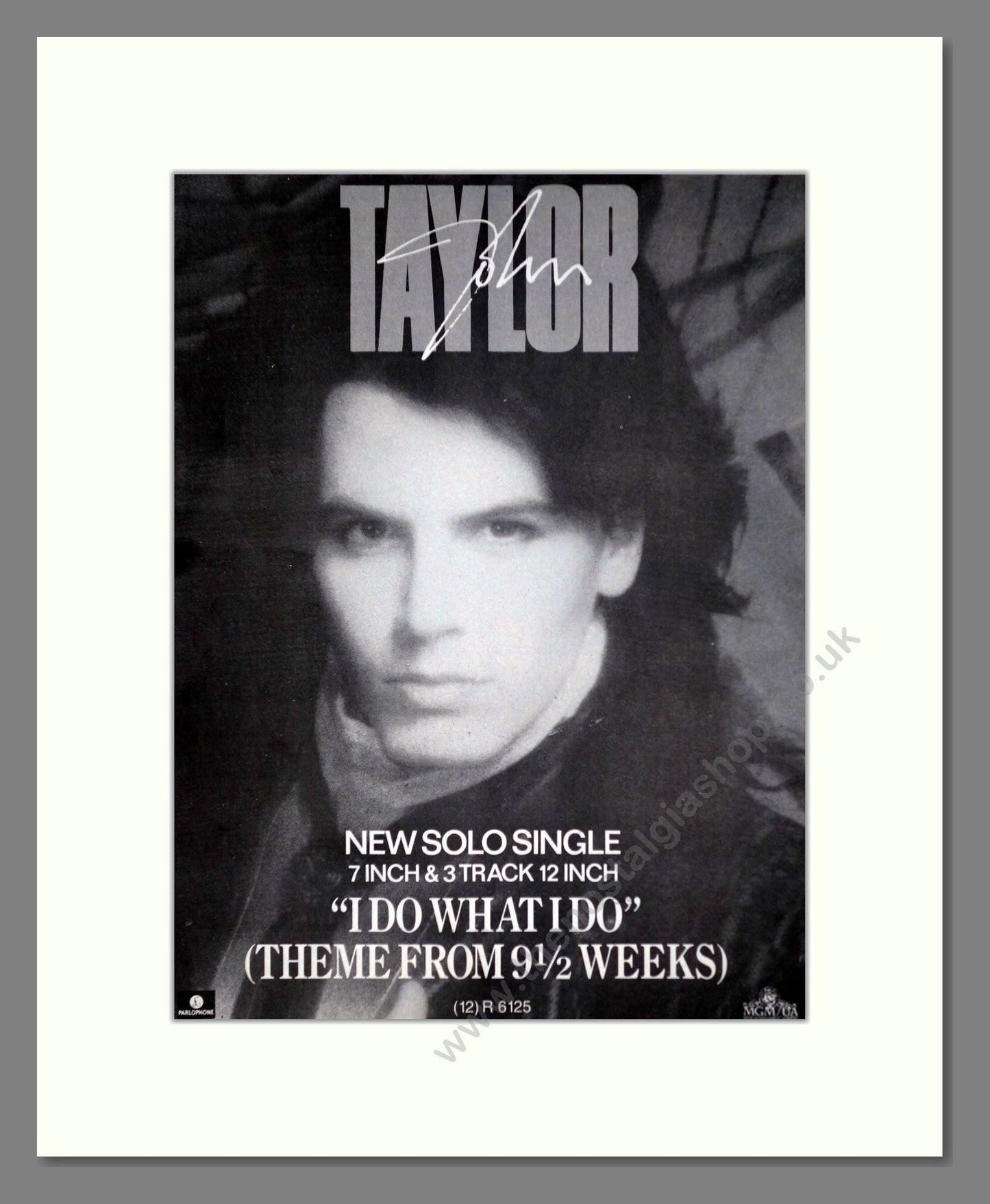 John Taylor - I Do What I Do. Vintage Advert 1987 (ref AD63338)