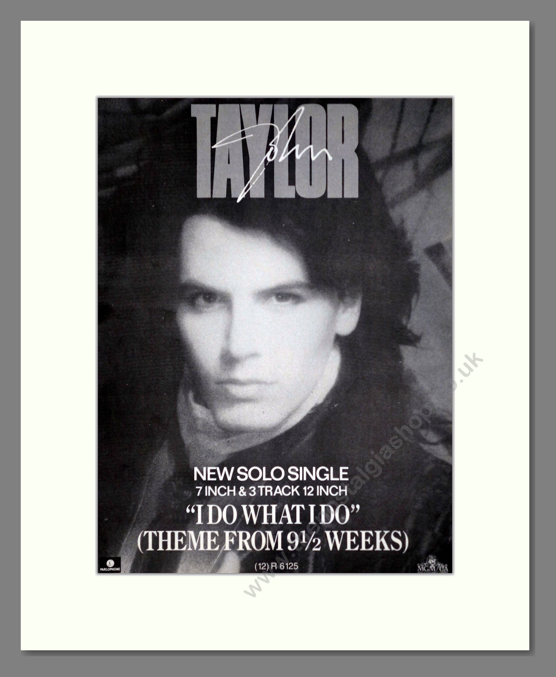 John Taylor - I Do What I Do. Vintage Advert 1987 (ref AD63338)