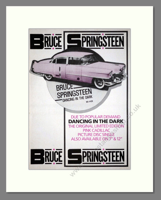 Bruce Springsteen - Dancing In The Dark. Vintage Advert 1985 (ref AD63350)