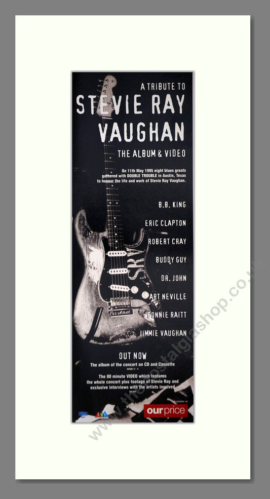 Stevie Ray Vaughan - A Tribute To. Vintage Advert 1996 (ref AD400123)