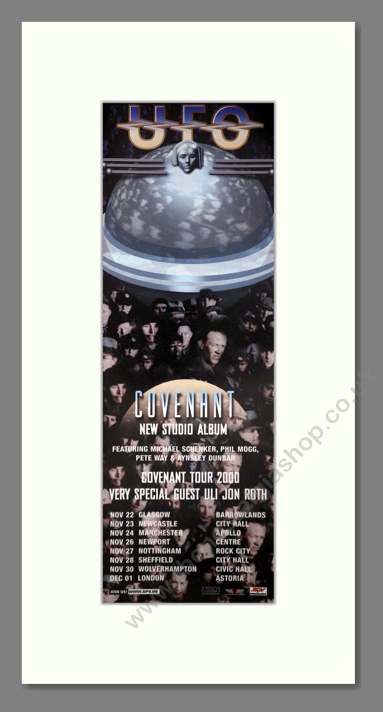 UFO - Covenant. Vintage Advert 2000 (ref AD400129)