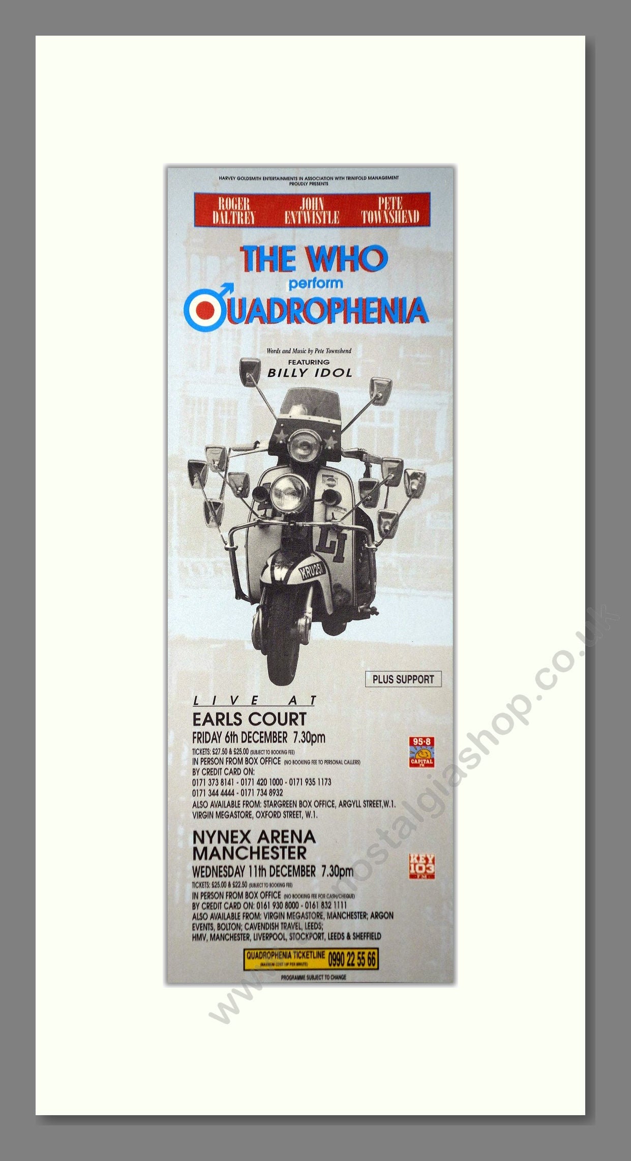 Who (The) - Quadrophenia. Vintage Advert 1996 (ref AD400137)