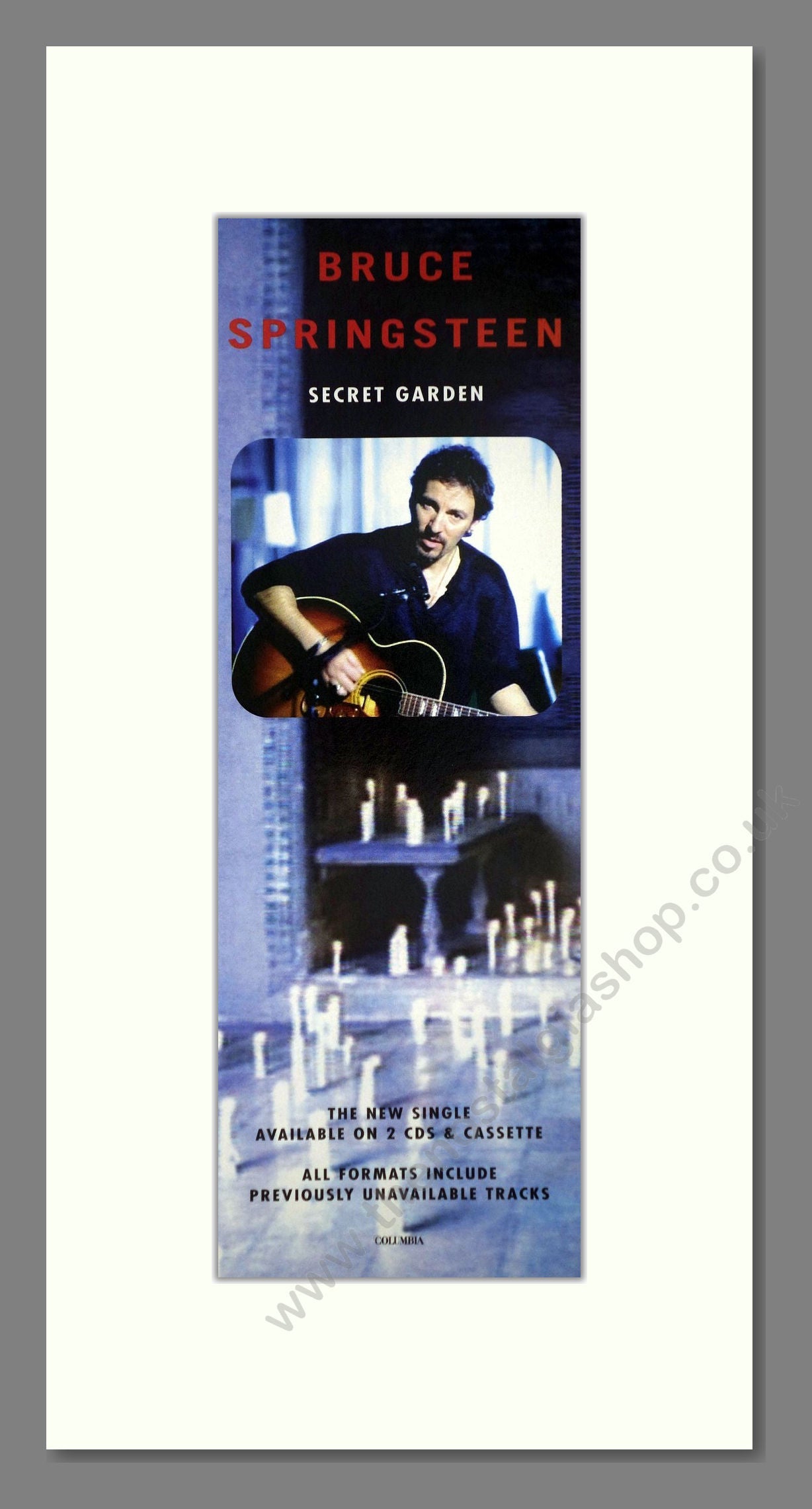 Bruce Springsteen - Secret Garden. Vintage Advert 1997 (ref AD400170)