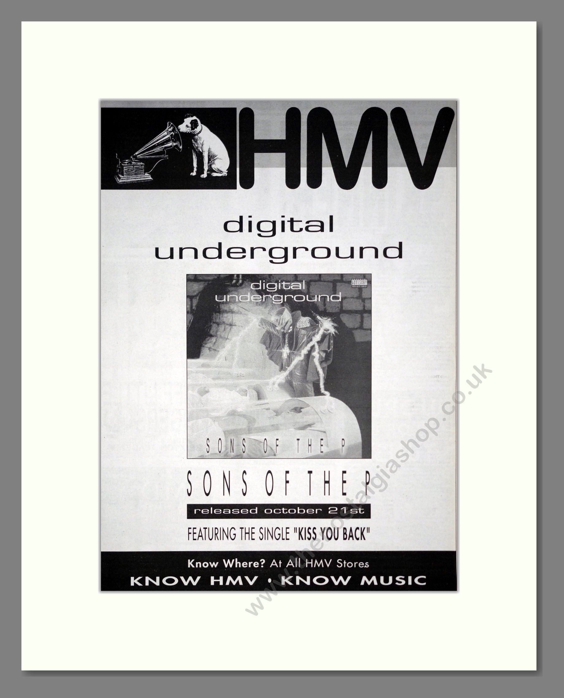 Digital Underground - Sons Of The P. Vintage Advert 1991 (ref AD20038)