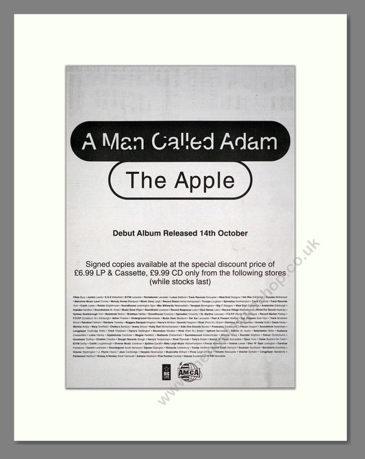 Man Called Adam (A) - The Apple. Vintage Advert 1991 (ref AD20045)