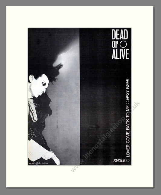 Dead Or Alive - Lover Come Back To Me. Vintage Advert 1985 (ref AD20065)