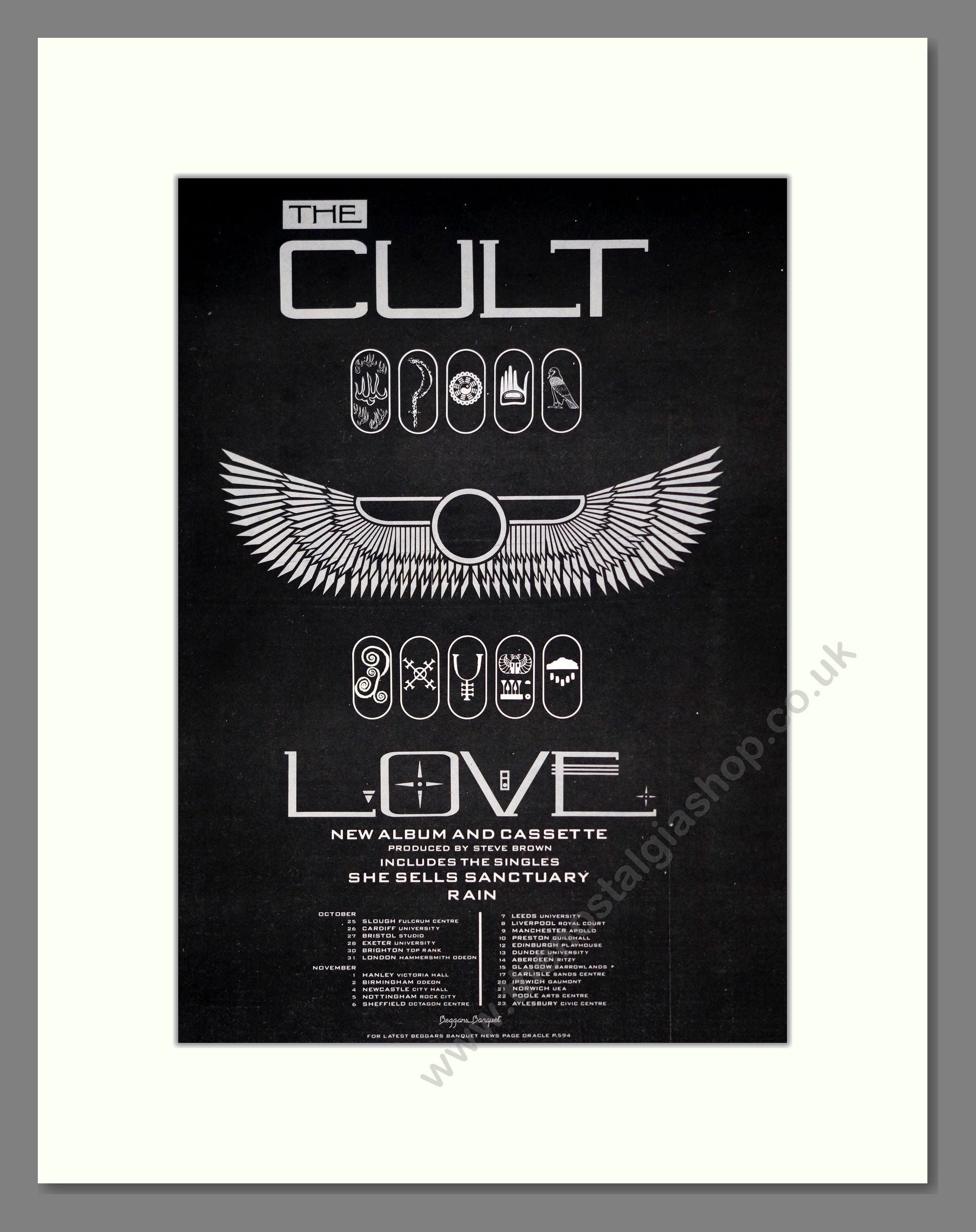 Cult (The) - Love. Vintage Advert 1985 (ref AD20095)