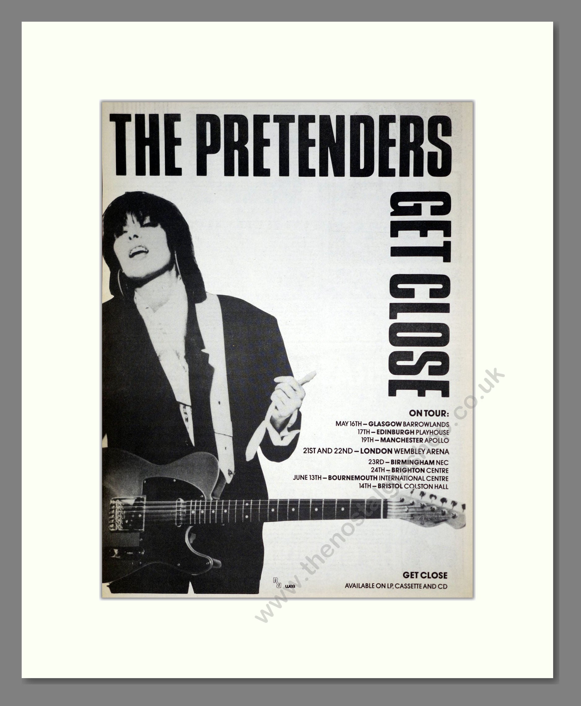 Pretenders (The) - Get Close. Vintage Advert 1987 (ref AD20107)