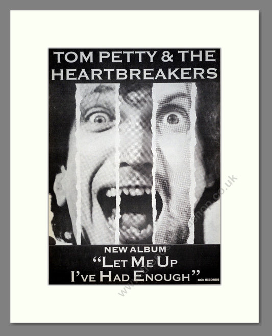 Tom Petty And The Heartbreakers - Let Me Up I've Had Enough. Vintage Advert 1987 (ref AD20113)