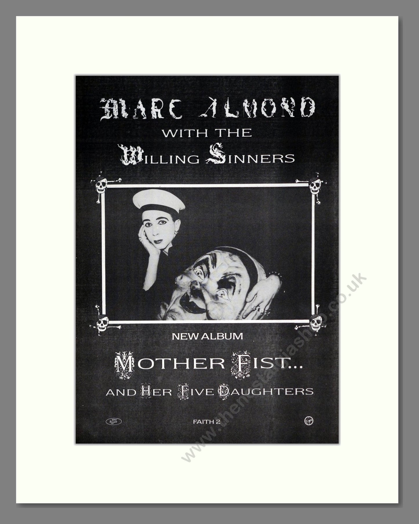 Marc Almond - Mother Fist. Vintage Advert 1987 (ref AD20120)