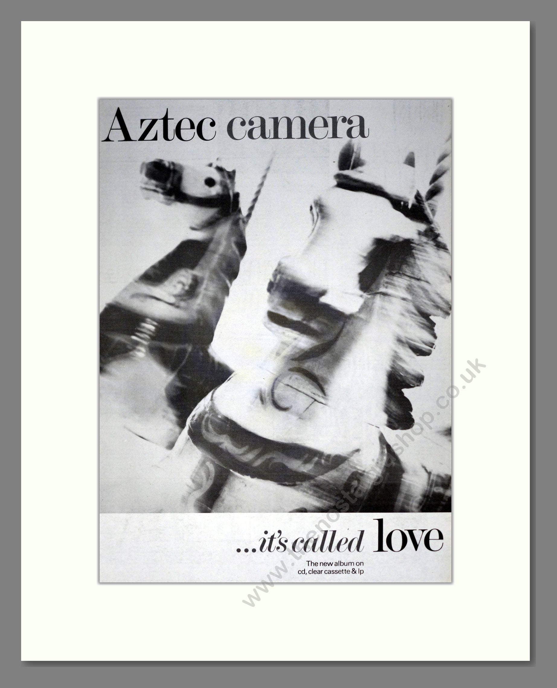 Aztec Camera - It's Called Love. Vintage Advert 1987 (ref AD20139)