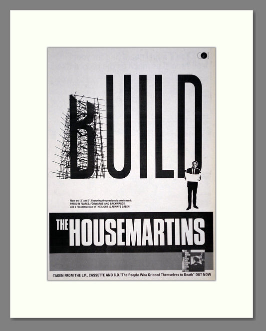 Housemartins (The) - Build. Vintage Advert 1987 (ref AD20140)