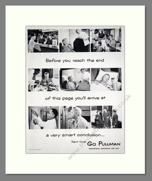 Pullman - Next Time, Go Pullman. Vintage Advert 1953 (ref AD303339)